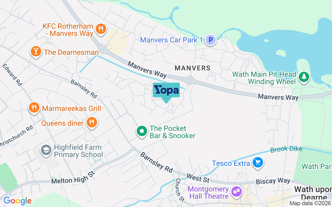 Map showing the location of S63 6FH