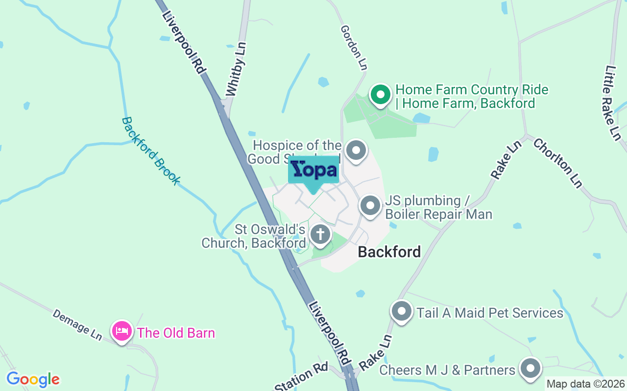 Map showing the location of CH1 6QR
