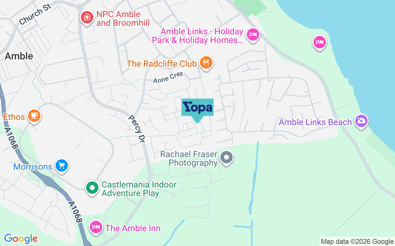 Map showing the location of NE65 0SH