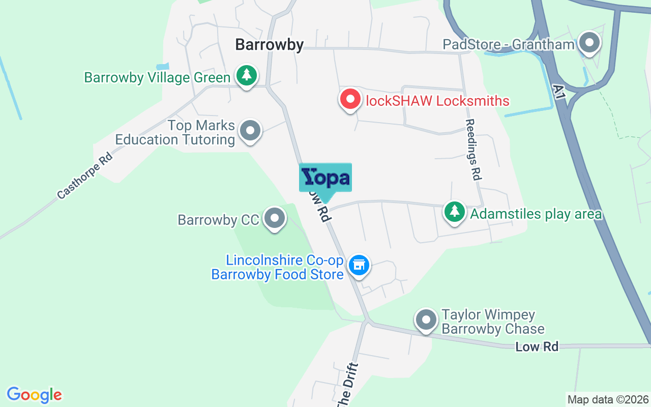 Map showing the location of NG32 1DB