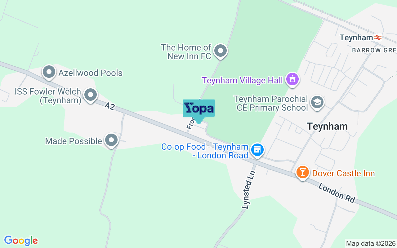 Map showing the location of ME9 9HS