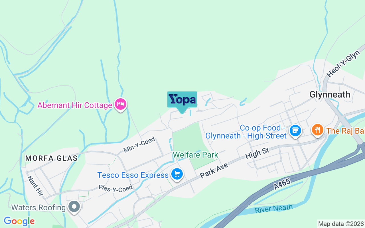 Map showing the location of SA11 5EB