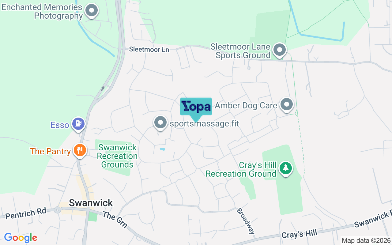 Map showing the location of DE55 1ES
