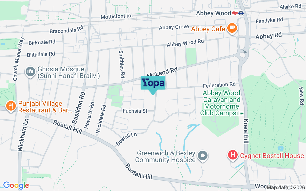 Map showing the location of SE2 0QS
