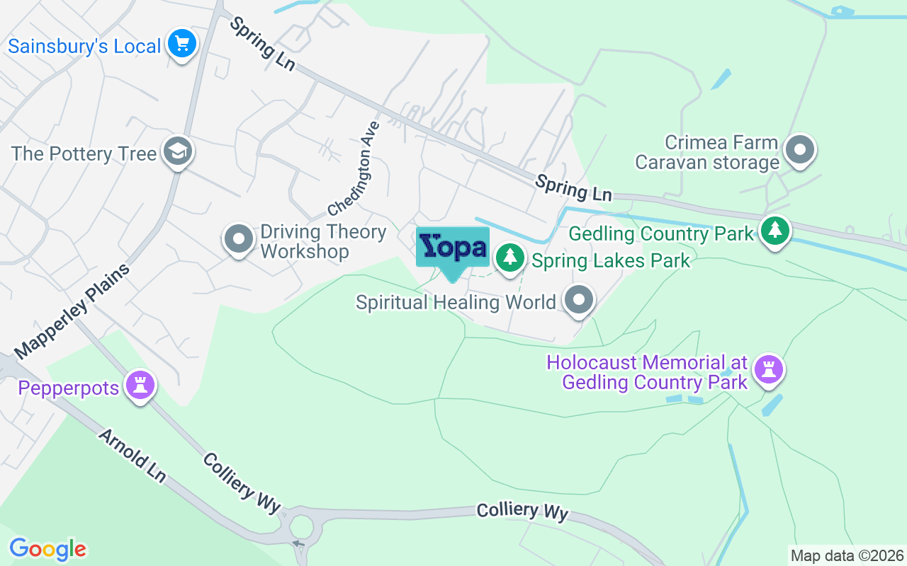 Map showing the location of NG3 5XF