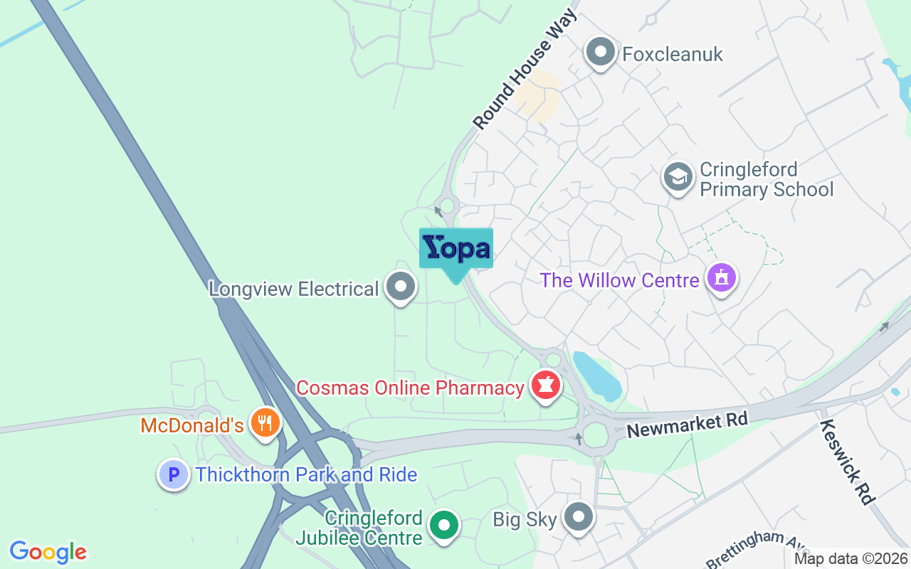 Map showing the location of NR4 7WS