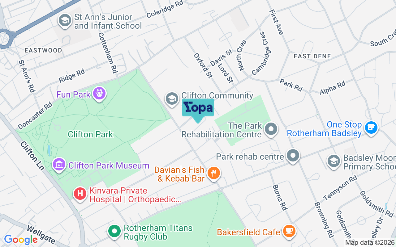 Map showing the location of S65 2TA