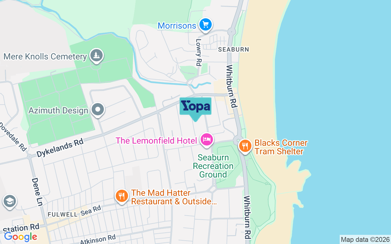Map showing the location of SR6 8DL