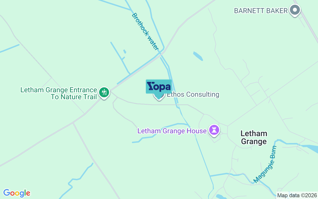 Map showing the location of DD11 4QN