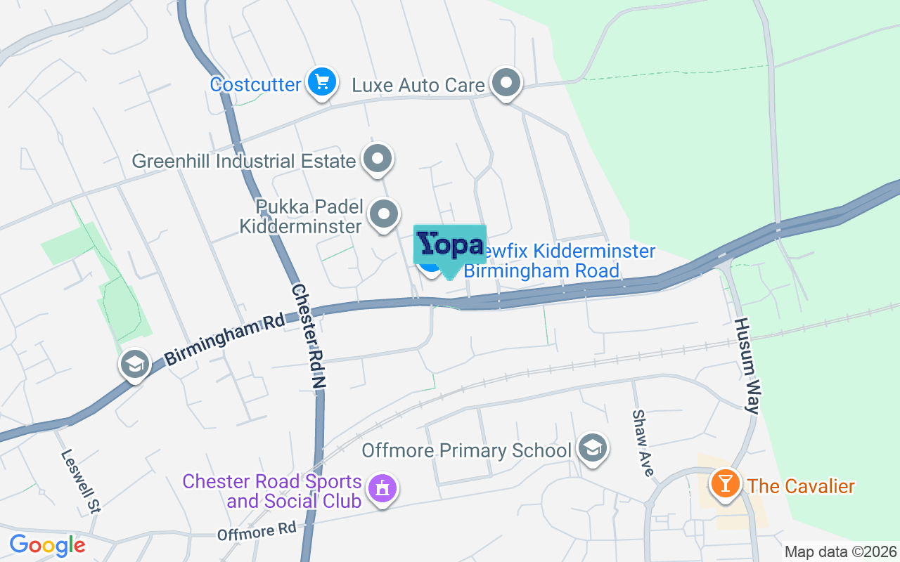 Map showing the location of DY10 2SS