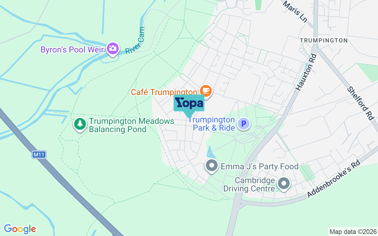 Map showing the location of CB2 9FU