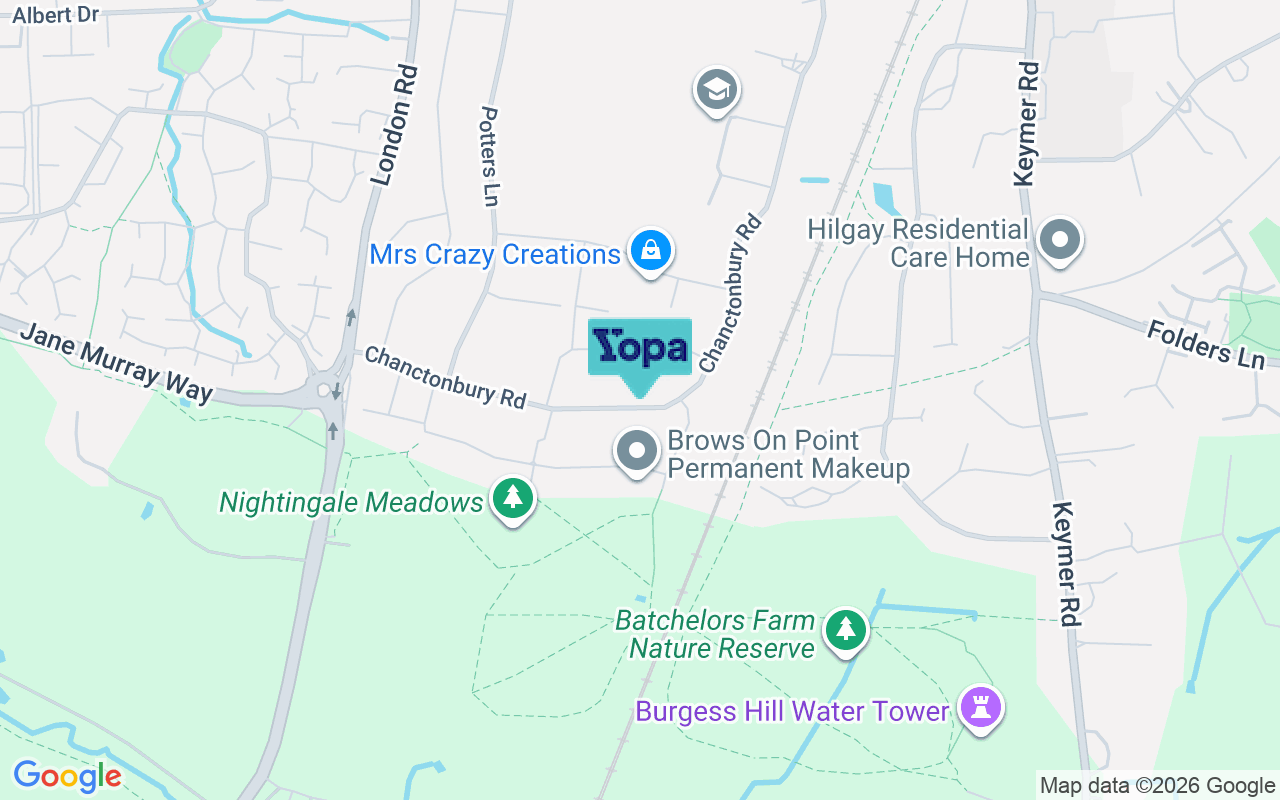 Map showing the location of RH15 9HN