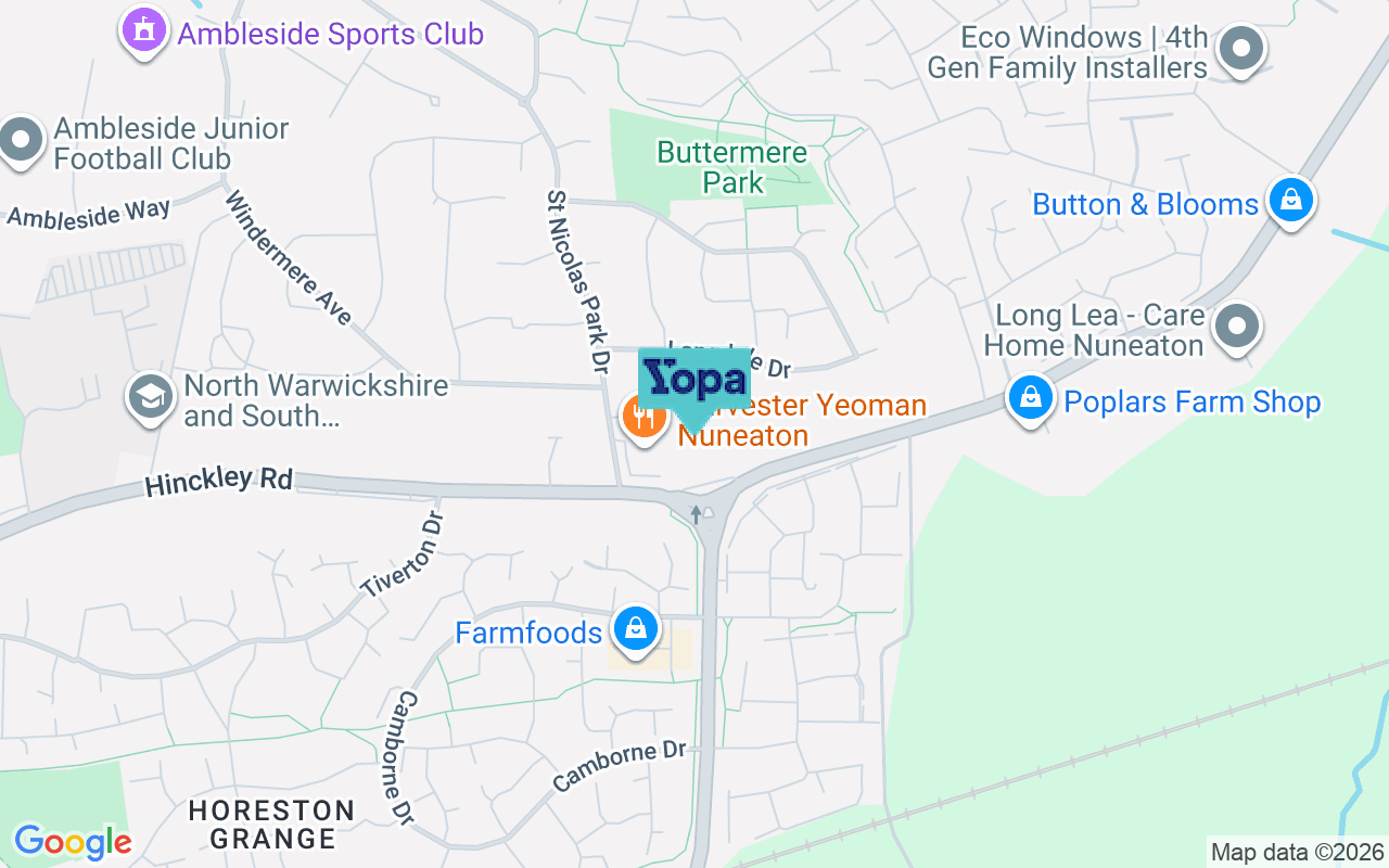 Map showing the location of CV11 6JP