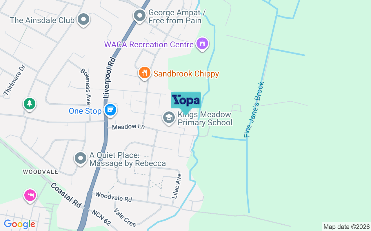 Map showing the location of PR8 3QD
