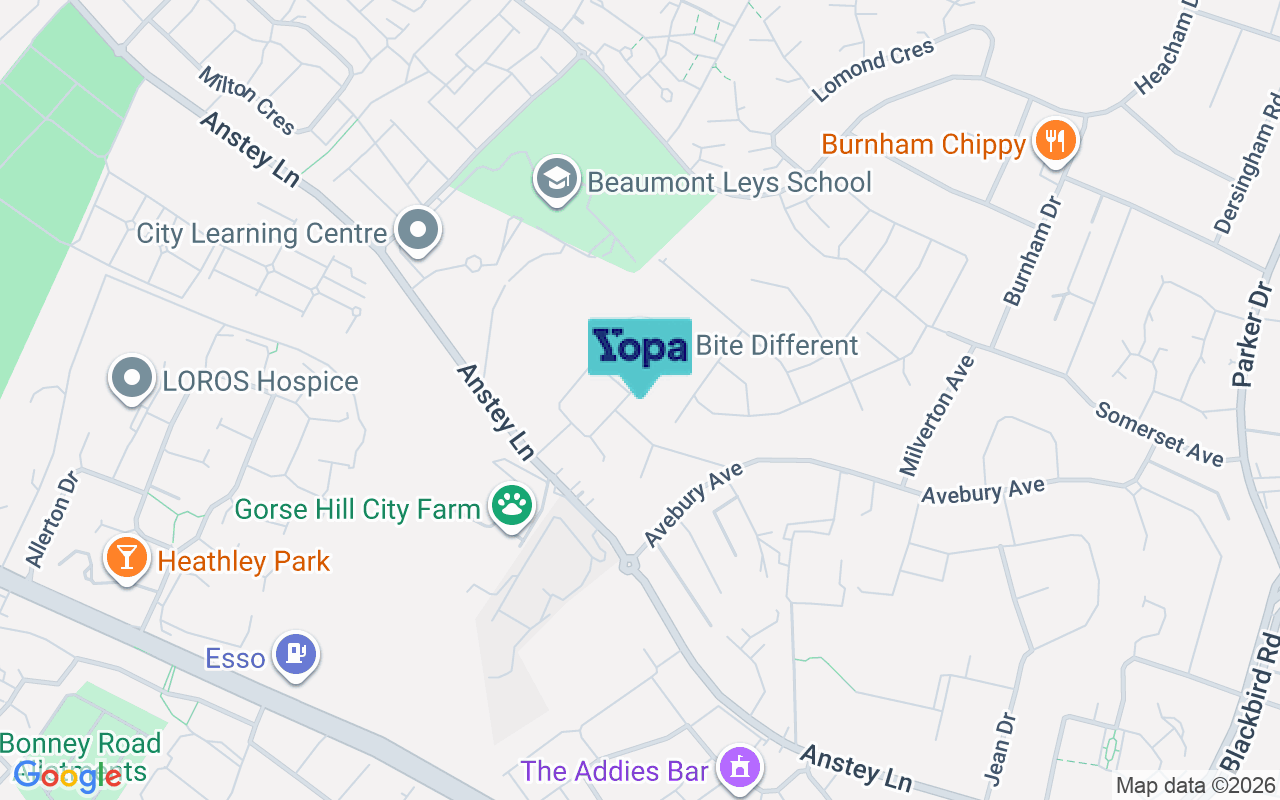 Map showing the location of LE4 0GP