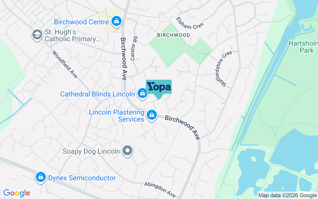 Map showing the location of LN6 3PG