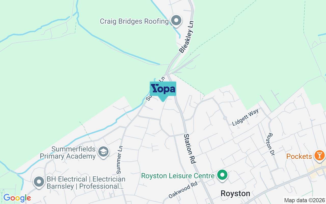 Map showing the location of S71 4HJ