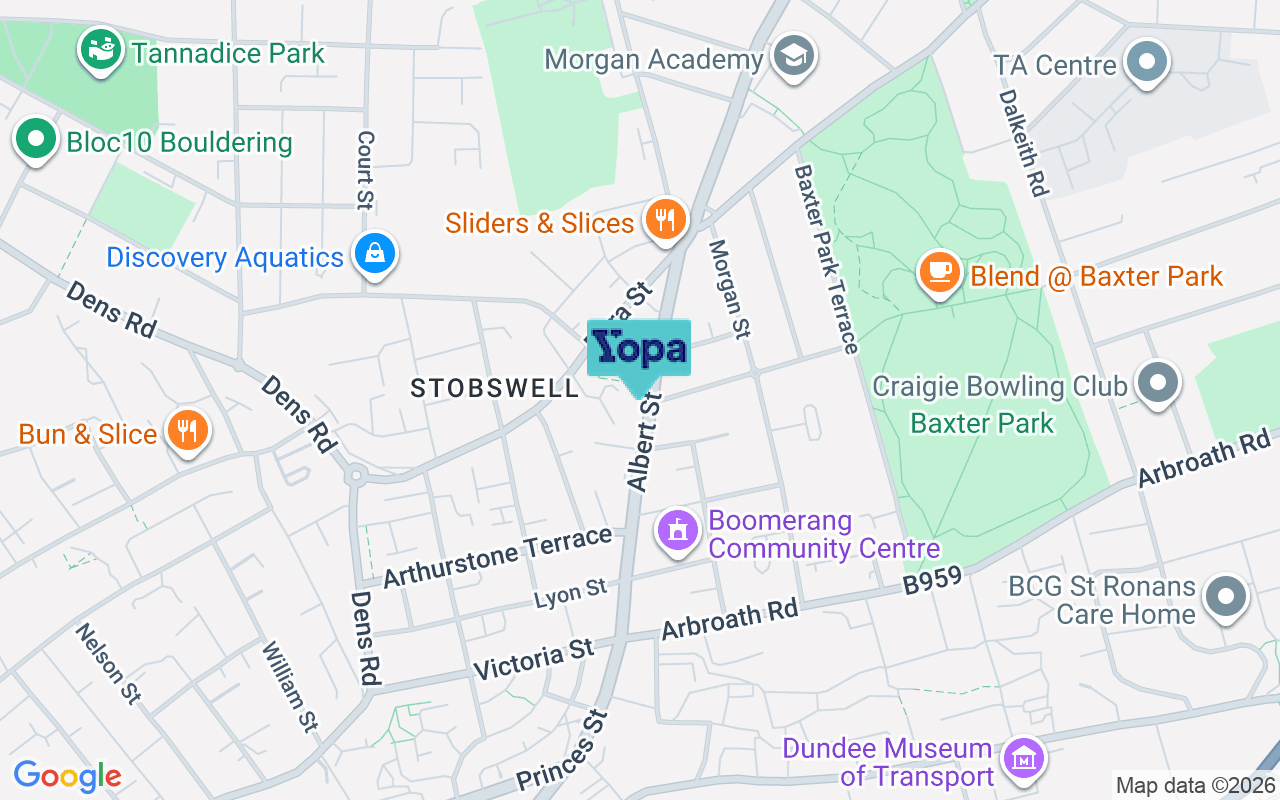 Map showing the location of DD4 6QN