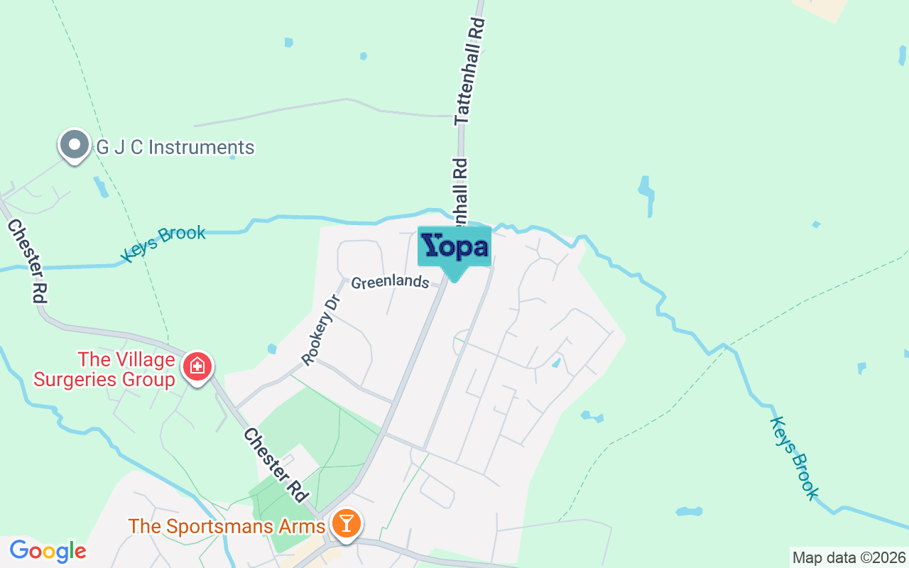 Map showing the location of CH3 9QJ