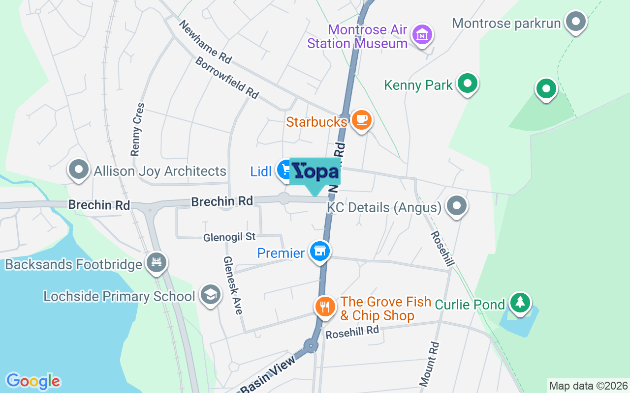 Map showing the location of DD10 9FH