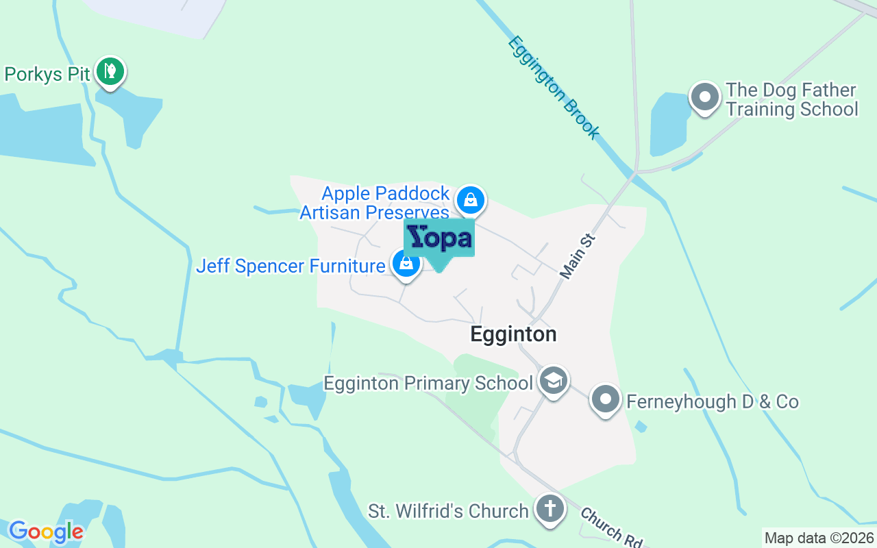 Map showing the location of DE65 6HQ
