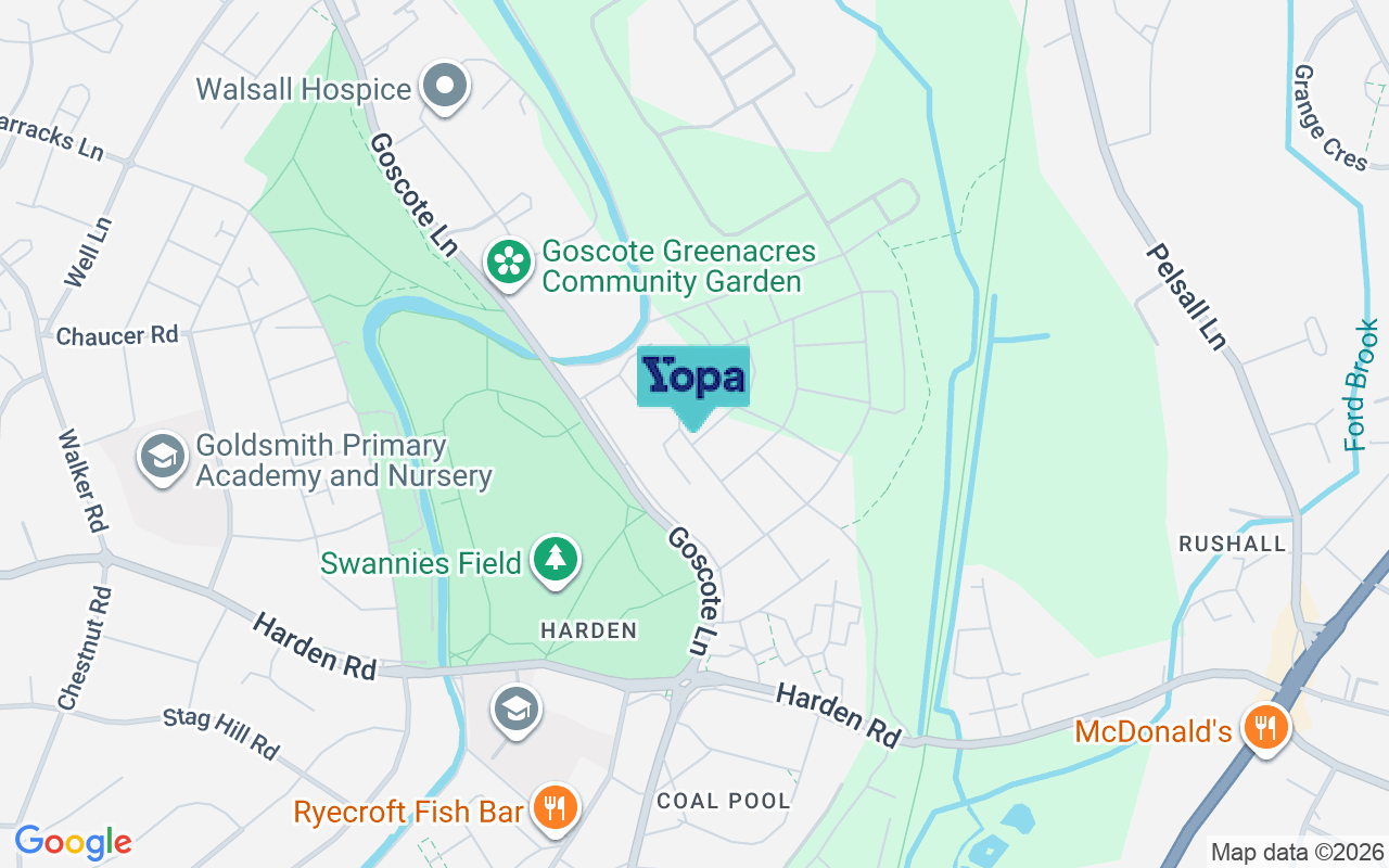 Map showing the location of WS3 1FE