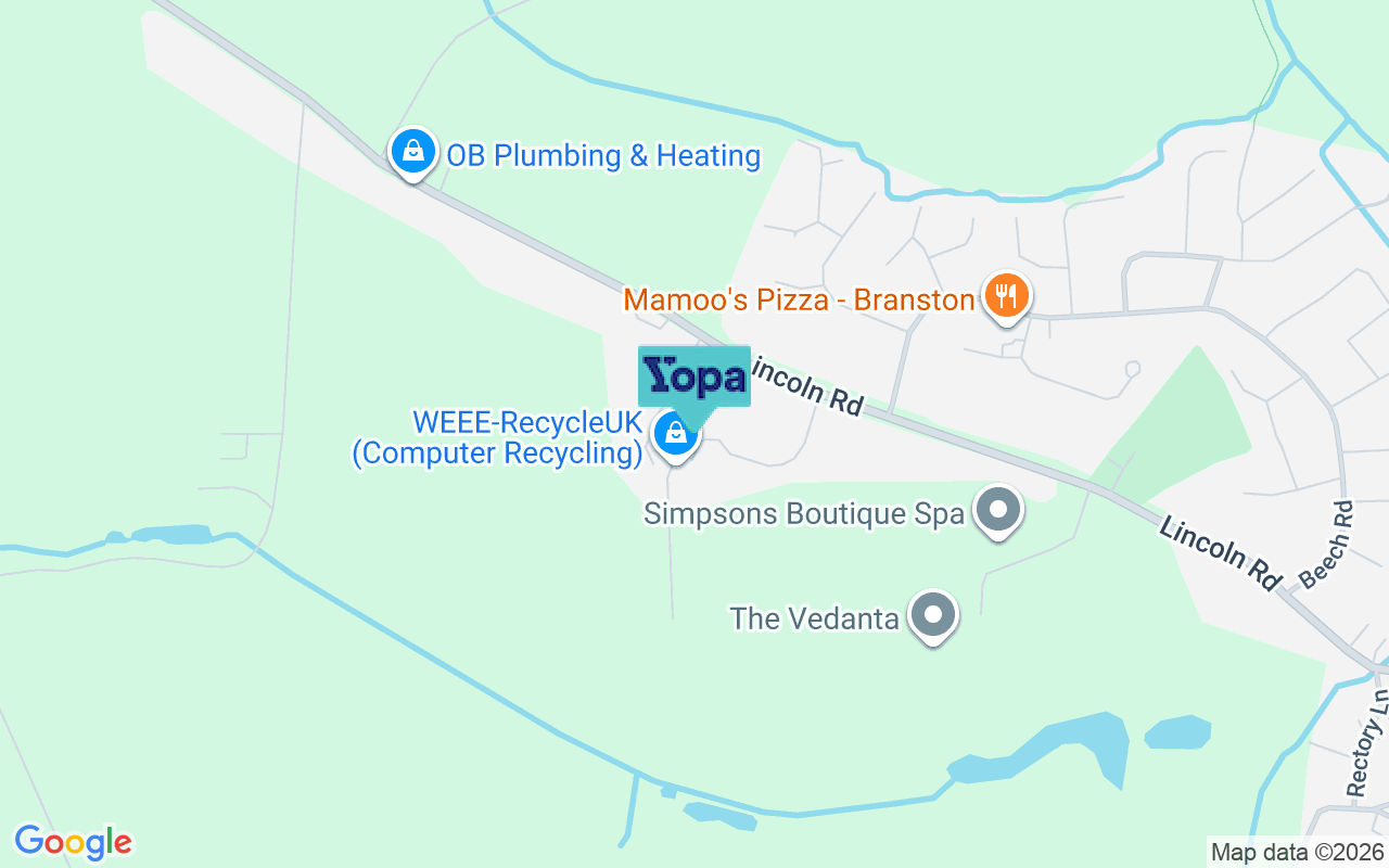 Map showing the location of LN4 1NU