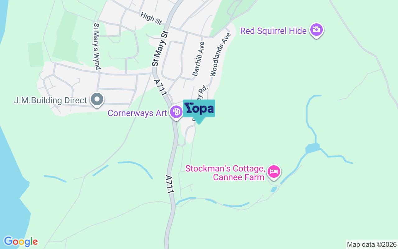 Map showing the location of DG6 4BS