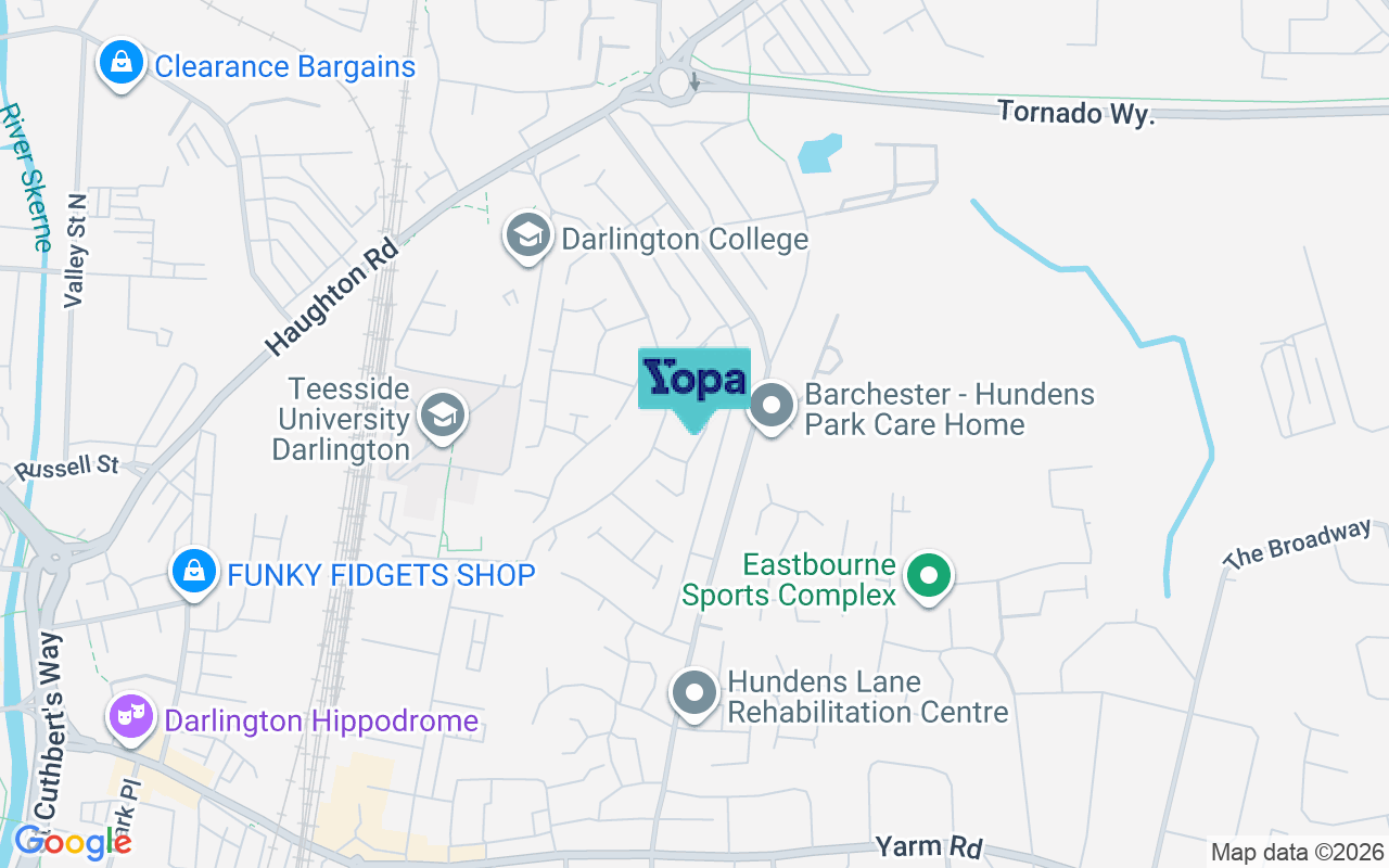 Map showing the location of DL1 1AU