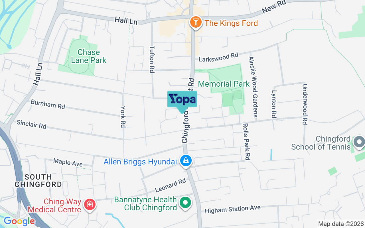 Map showing the location of E4 8LT