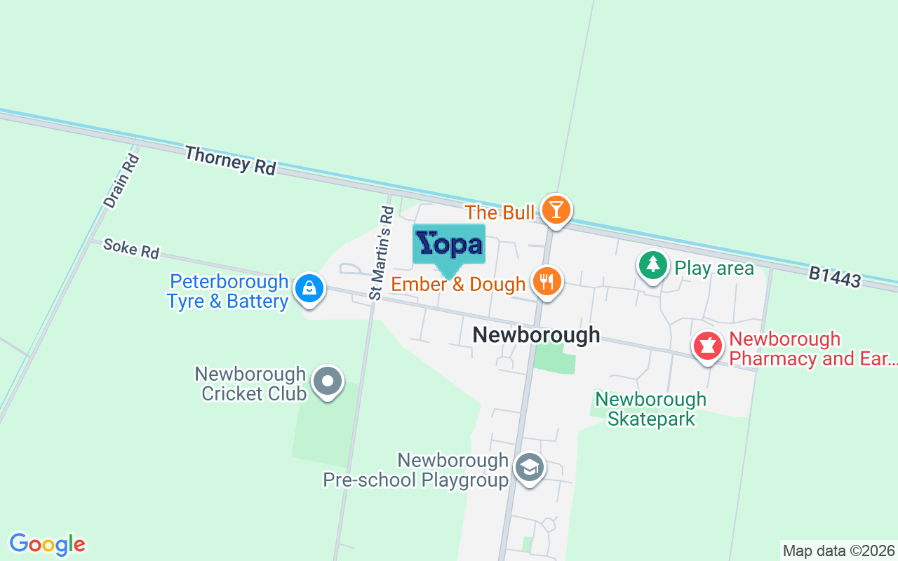 Map showing the location of PE6 7RZ