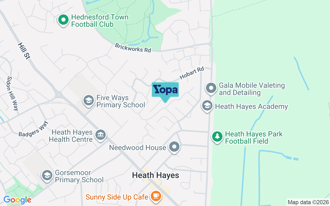 Map showing the location of WS12 2SQ
