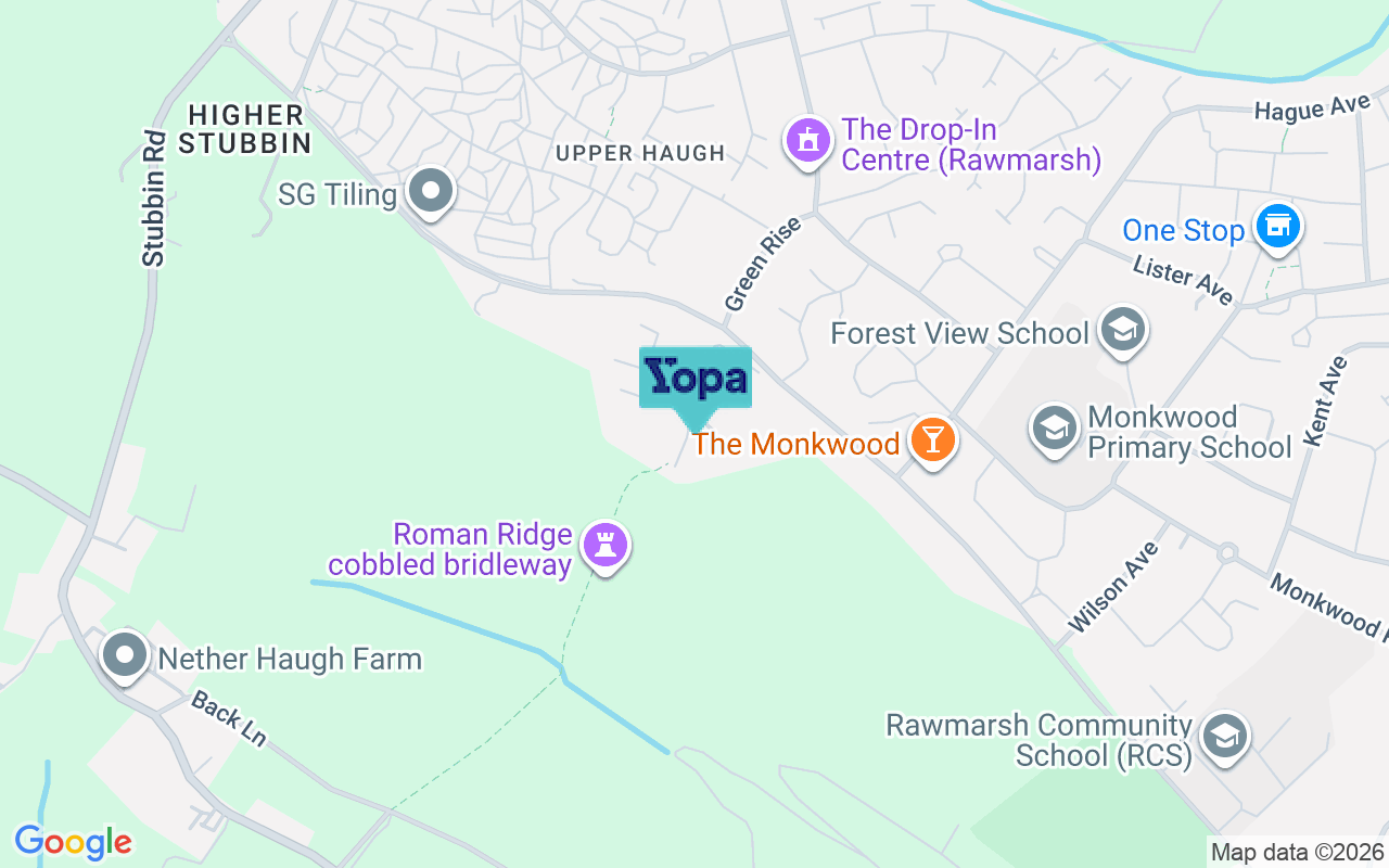 Map showing the location of S62 7DR