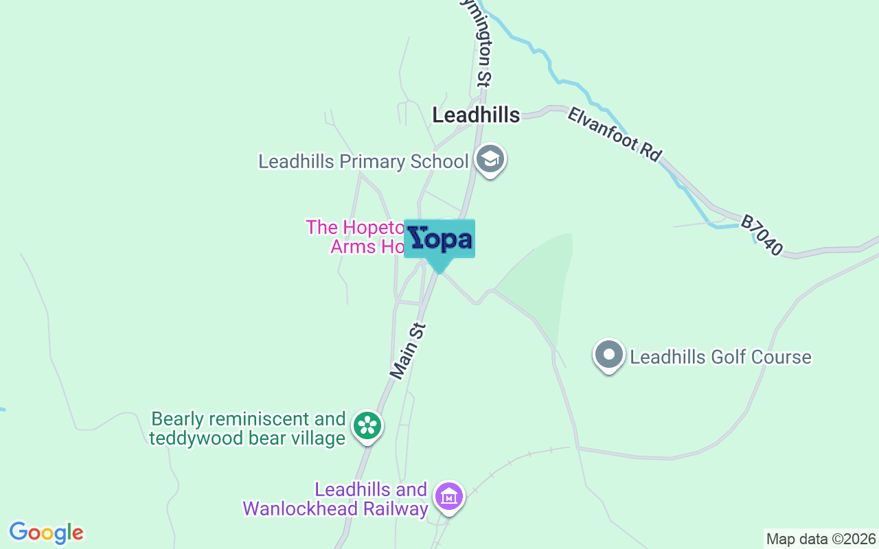 Map showing the location of ML12 6XP