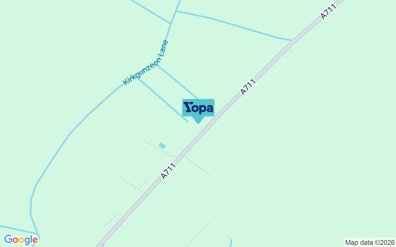 Map showing the location of DG2 8JF
