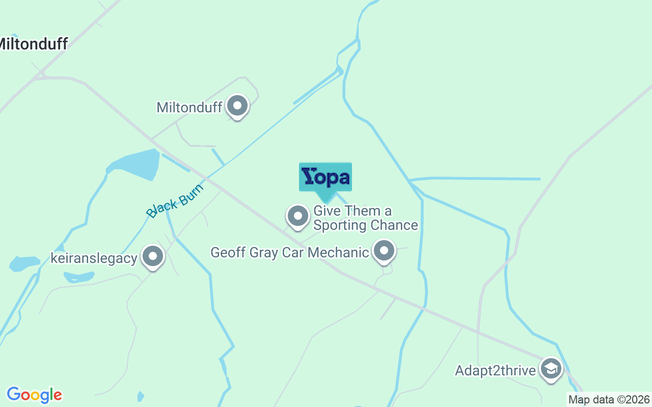 Map showing the location of IV30 8TL