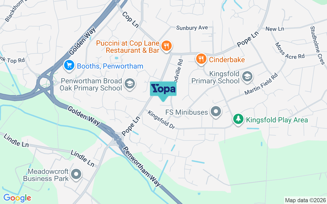 Map showing the location of PR1 9DS