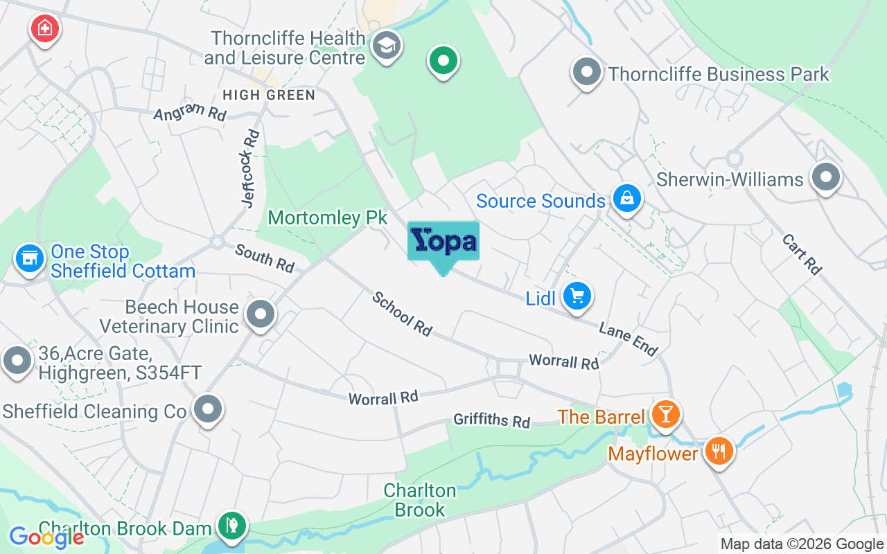 Map showing the location of S35 3HU