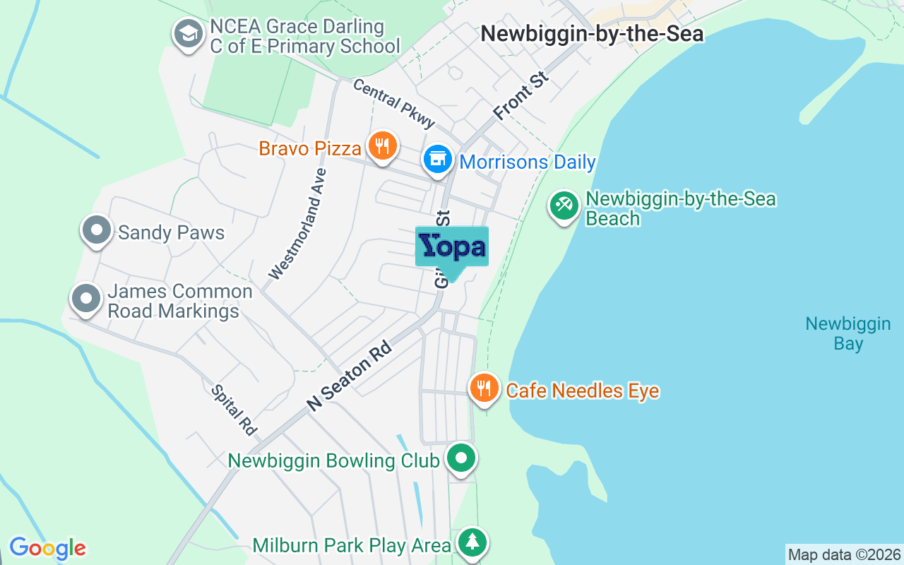 Map showing the location of NE64 6UT