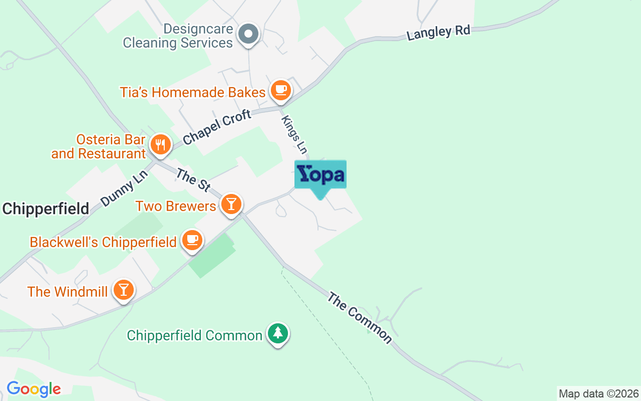 Map showing the location of WD4 9EW