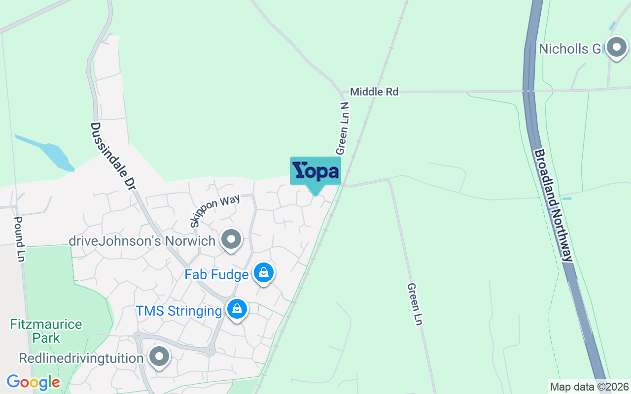 Map showing the location of NR7 0QP