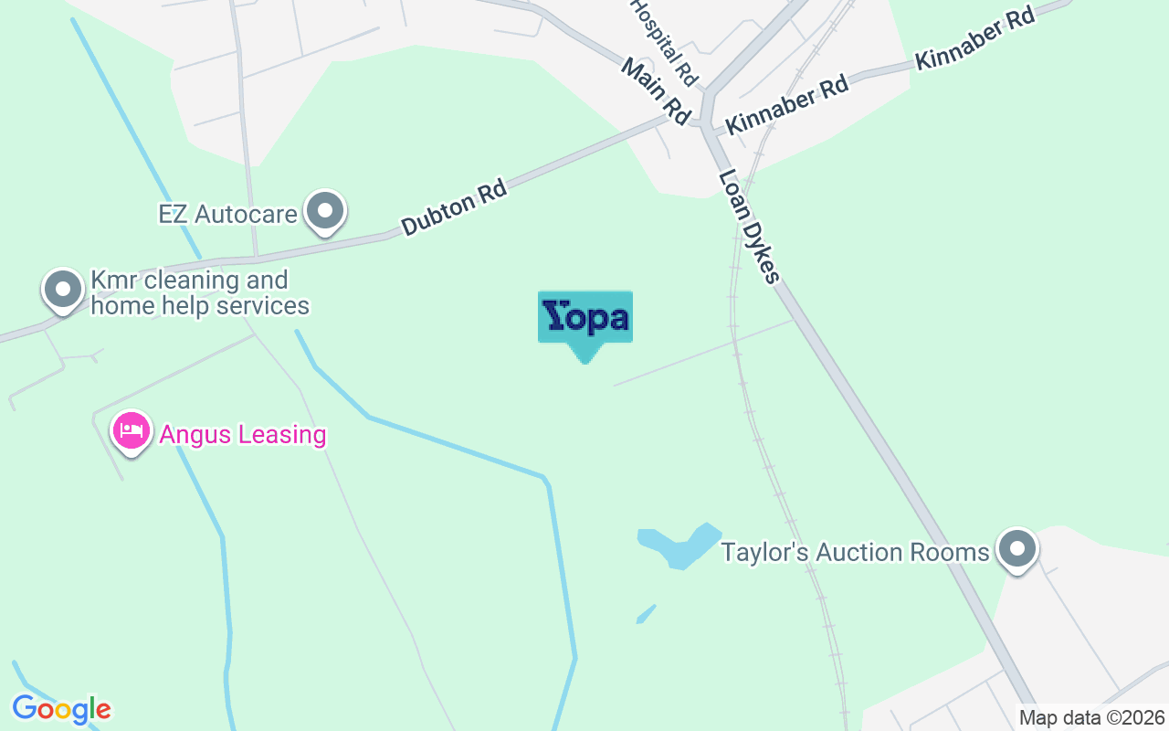 Map showing the location of DD10 9JN