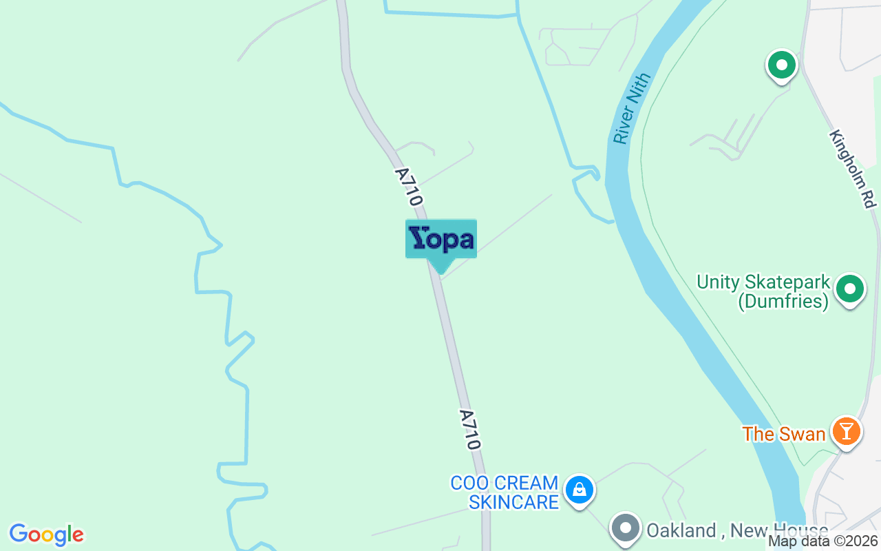 Map showing the location of DG2 8EP