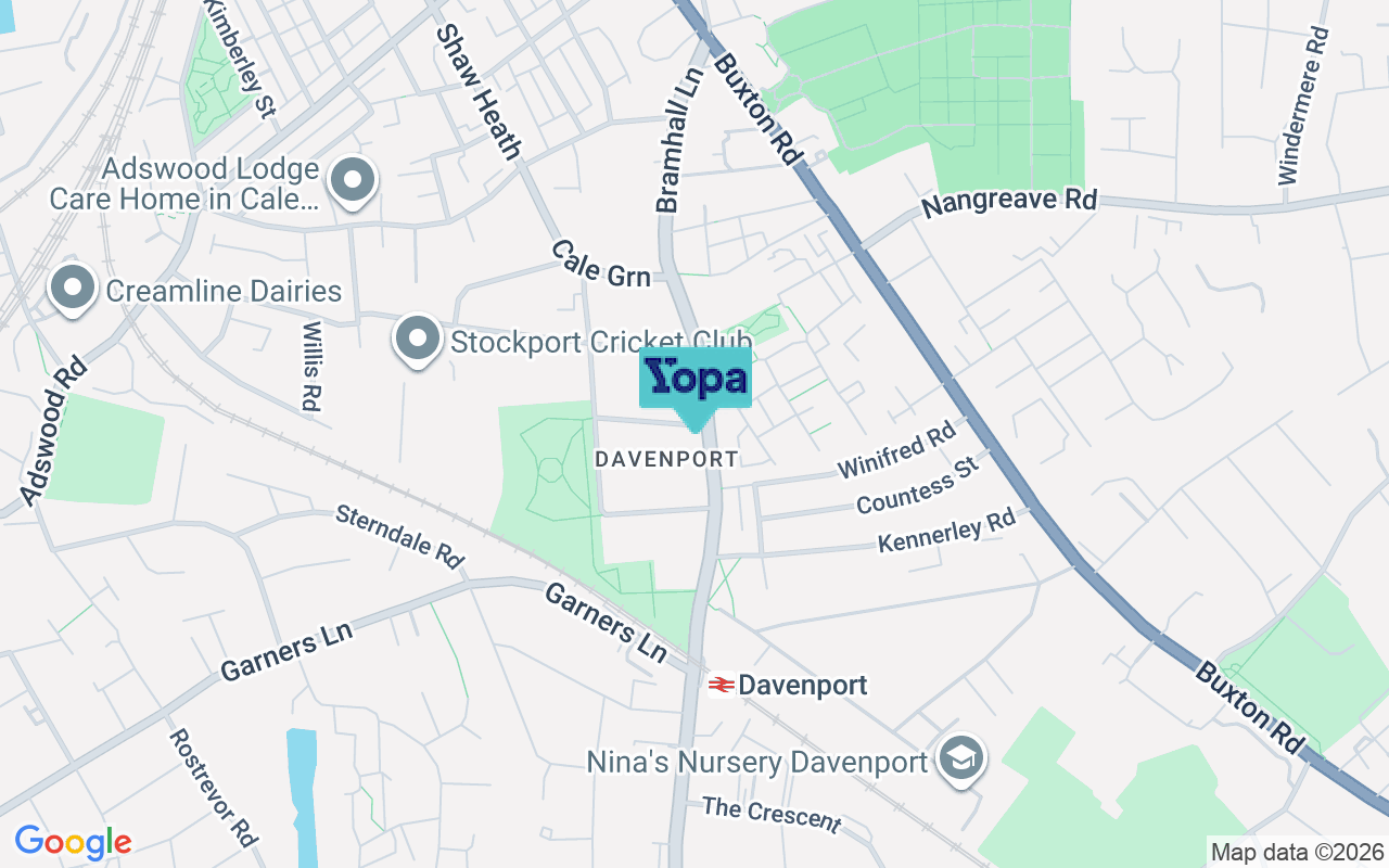 Map showing the location of SK2 6JG