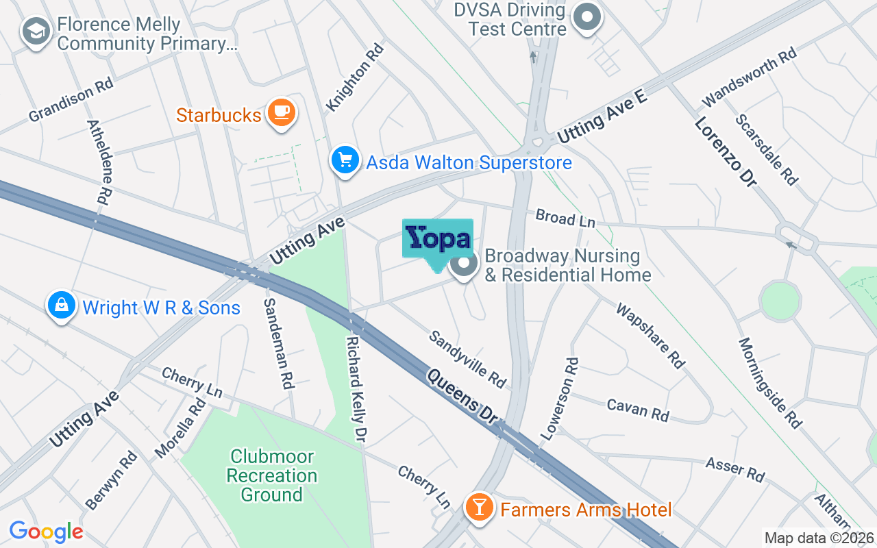 Map showing the location of L4 8UB
