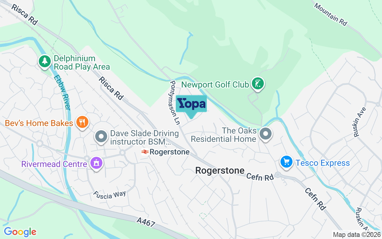 Map showing the location of NP10 9HF