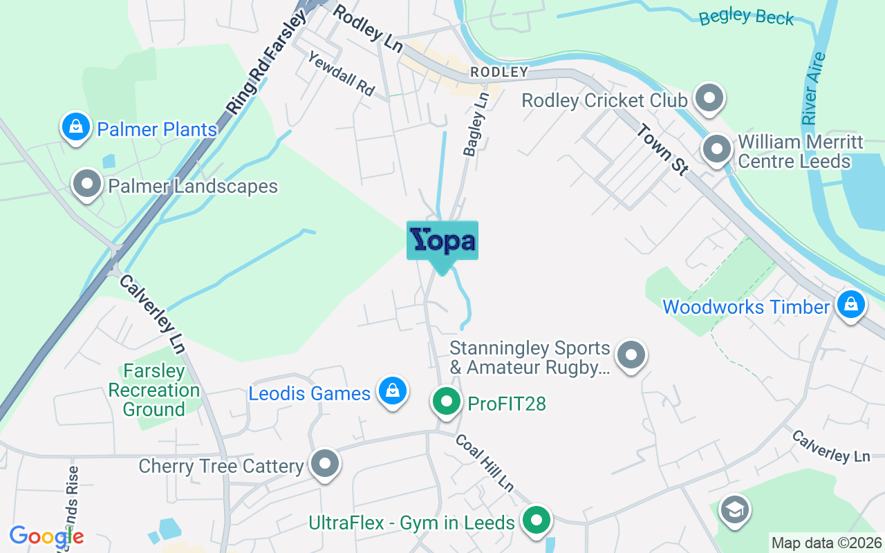 Map showing the location of LS13 1JA