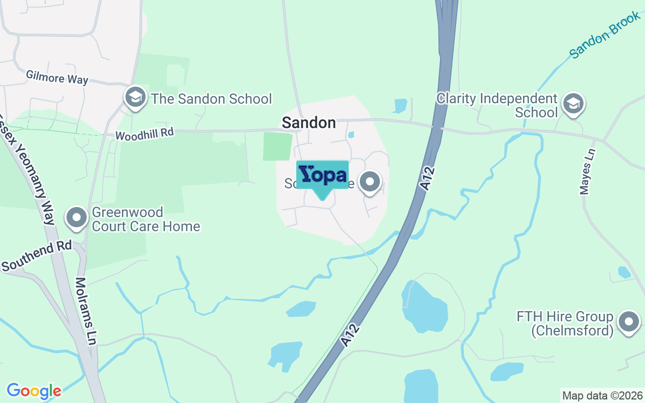 Map showing the location of CM2 7RJ