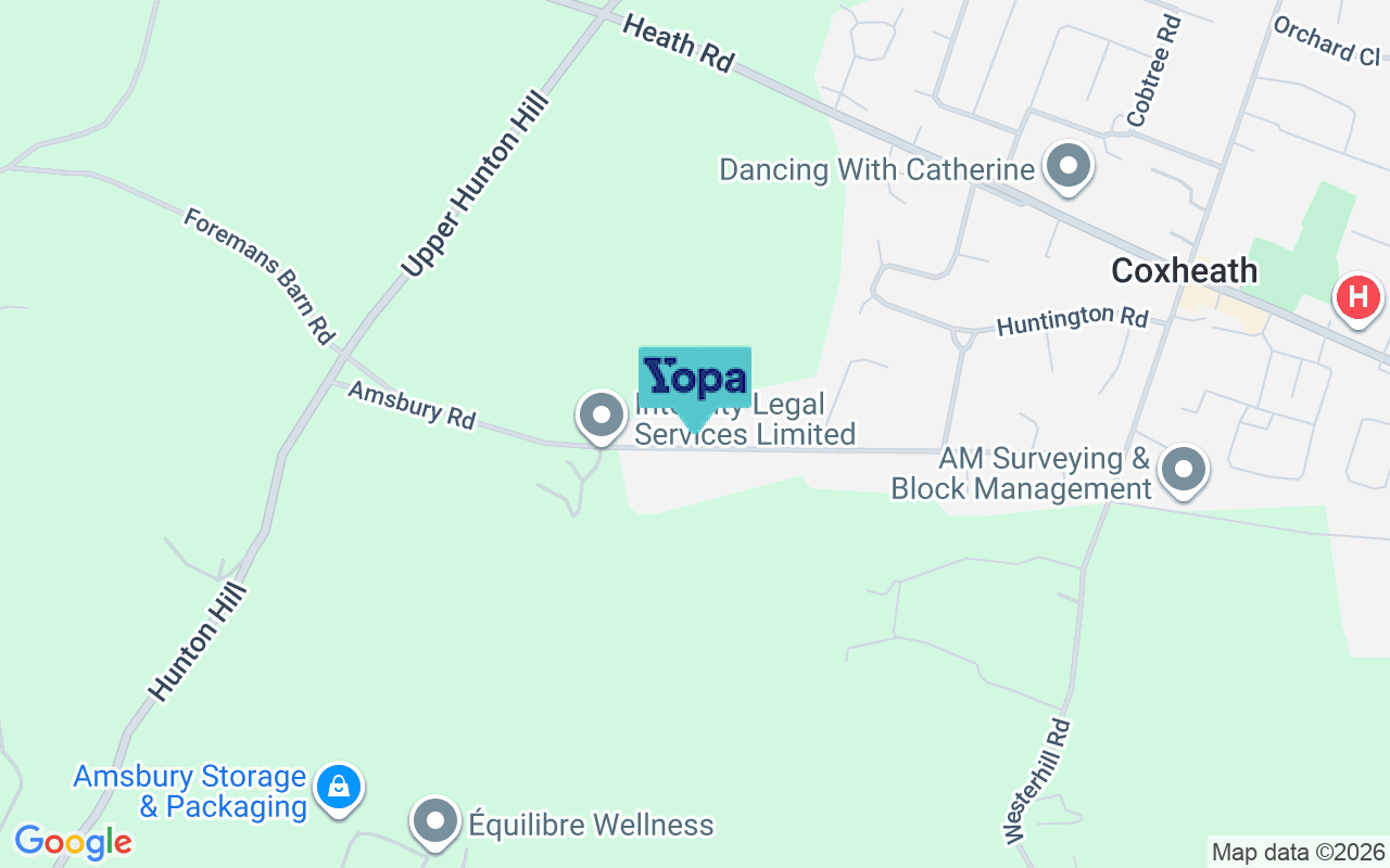 Map showing the location of ME15 0QH
