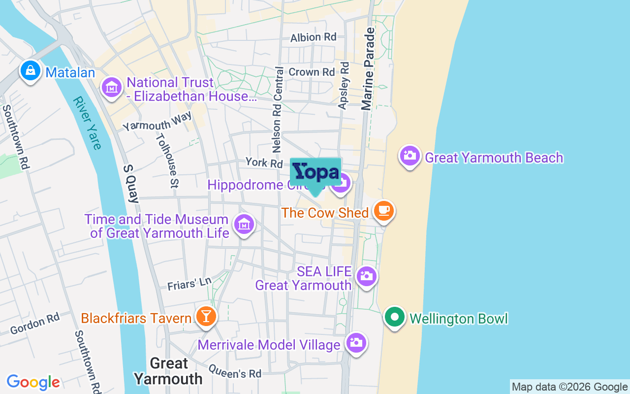 Map showing the location of NR30 2NR
